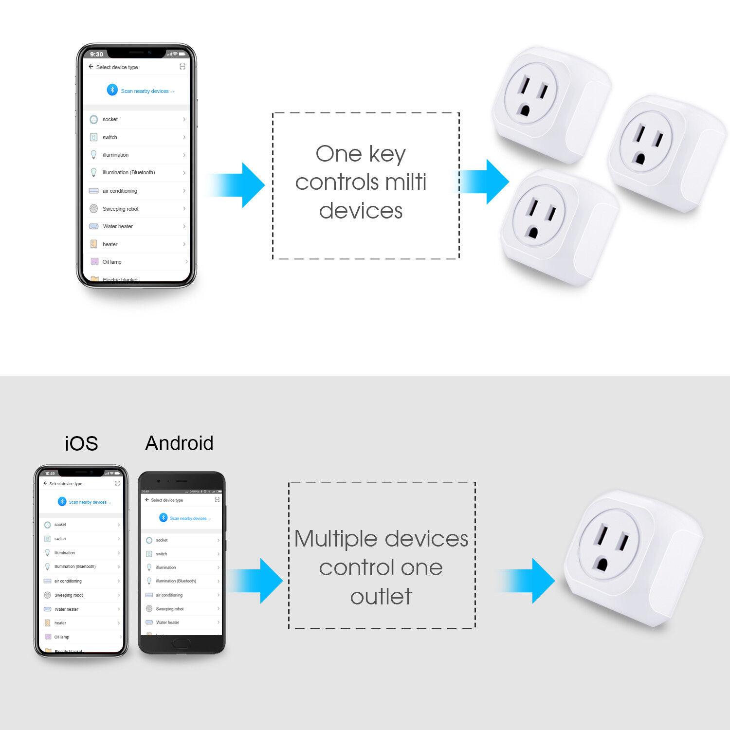 4 Pack WiFi Smart Plug APP Remote Control Timer Outlet Wireless Socket US Plug  Kootion Does Not Apply - фотография #3