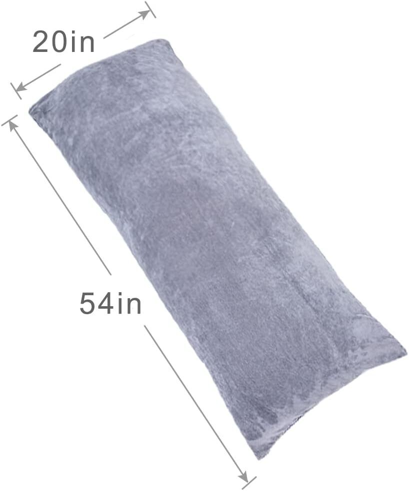 Full Body Pillow for Adults, Long Sleeping, Big Pillows Bed, Large, Dark Grey  1 MIDDLE ONE MO-BP-DG - фотография #2