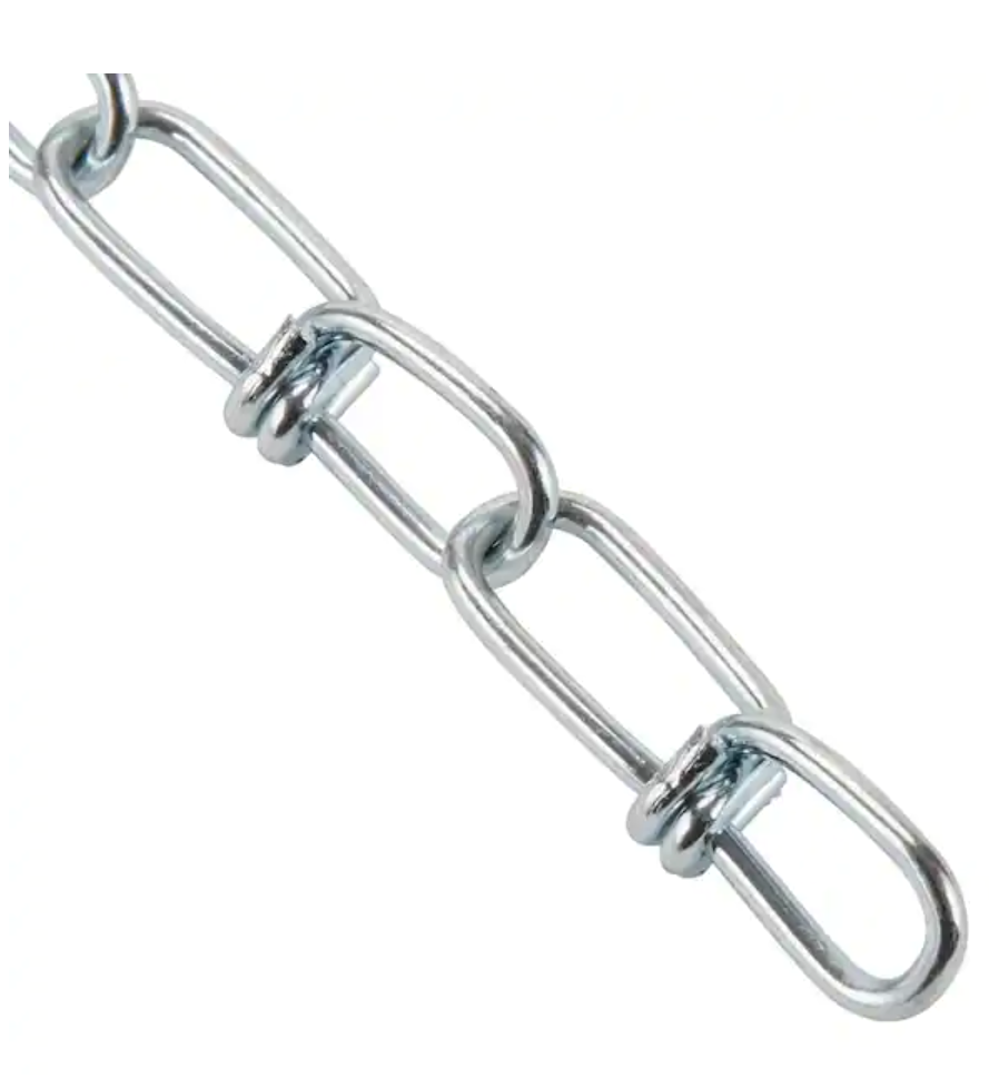 Everbilt #1 x 10 ft. Zinc Plated Steel Non-Welded Double Loop Chain 803062 Everbilt 803102, 760280 - фотография #3