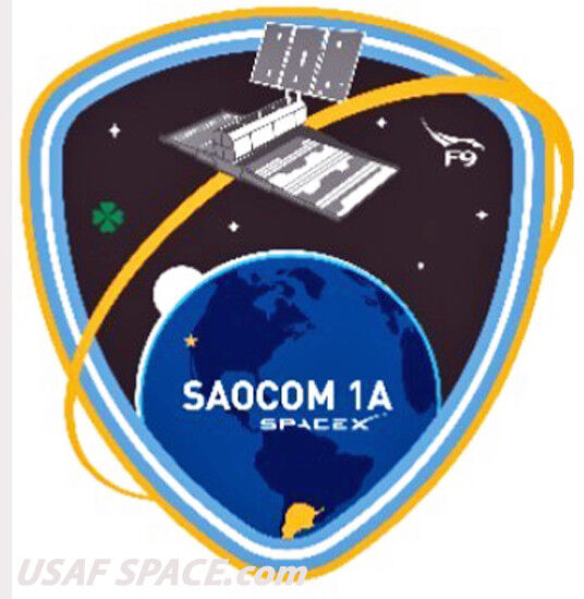 Authentic SAOCOM 1A - SPACEX FALCON 9 VAFB Launch SATELLITE Mission PATCH MINT Без бренда - фотография #2