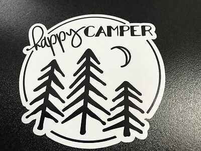 Happy Camper Trees - Sticker Lone Star Signs