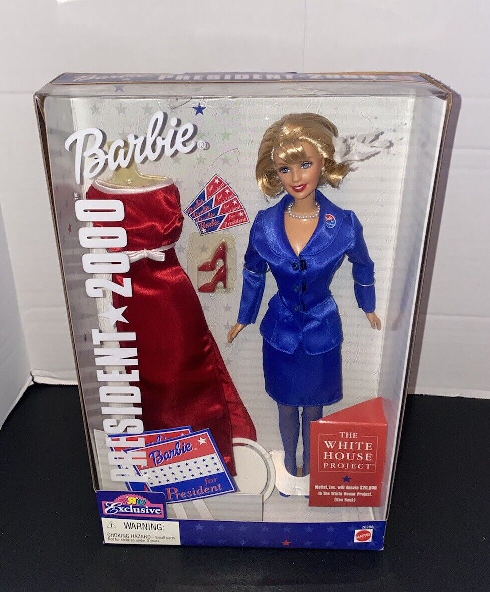 1999 Mattel Toy's 'R' Us Exclusive Barbie For President 2000 #26288 New NRFB Mattel