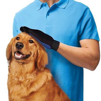 Pet Dog Cat Gentle Deshedding Brush Grooming Glove Massage Hair Fur Removal Tool WhizzoTech Does Not Apply - фотография #2
