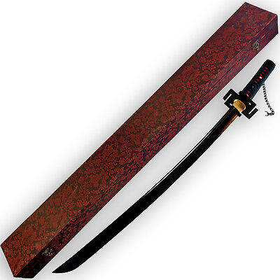 Functional Ichigo Kurosaki Katana 1045 HC Steel FULL TANG Tensa Zangetsu Sword Knife King EW-0025A - фотография #3