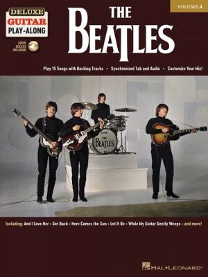 The Beatles Sheet Music Deluxe Guitar Play-Along Book and Audio NEW 000244968 Без бренда HL00244968
