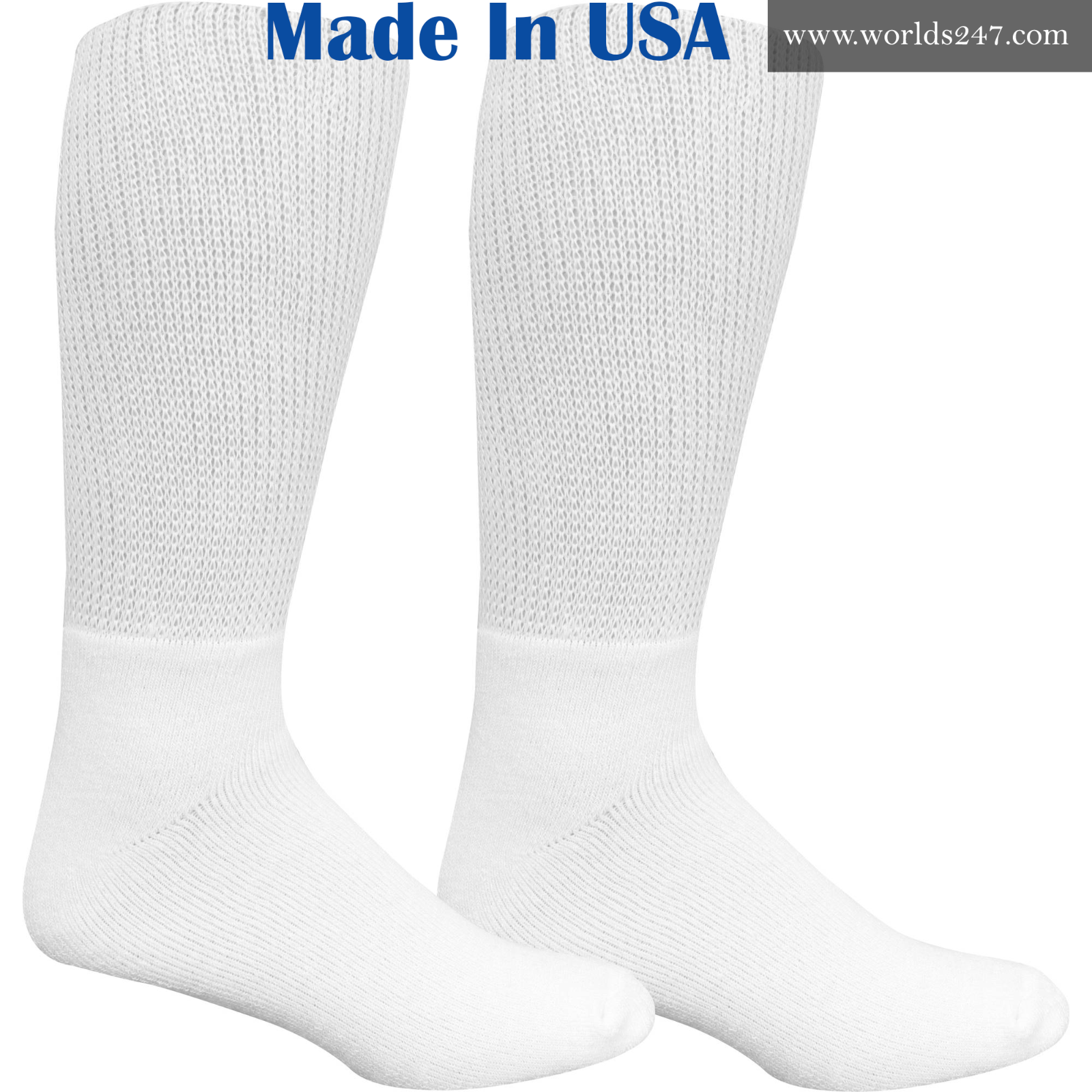 BEST QUALITY CREW DIABETIC SOCKS 6,12,18 PAIR MADE IN USA SIZE 9-11,10-13 &13-15 Physician's Choice - фотография #6