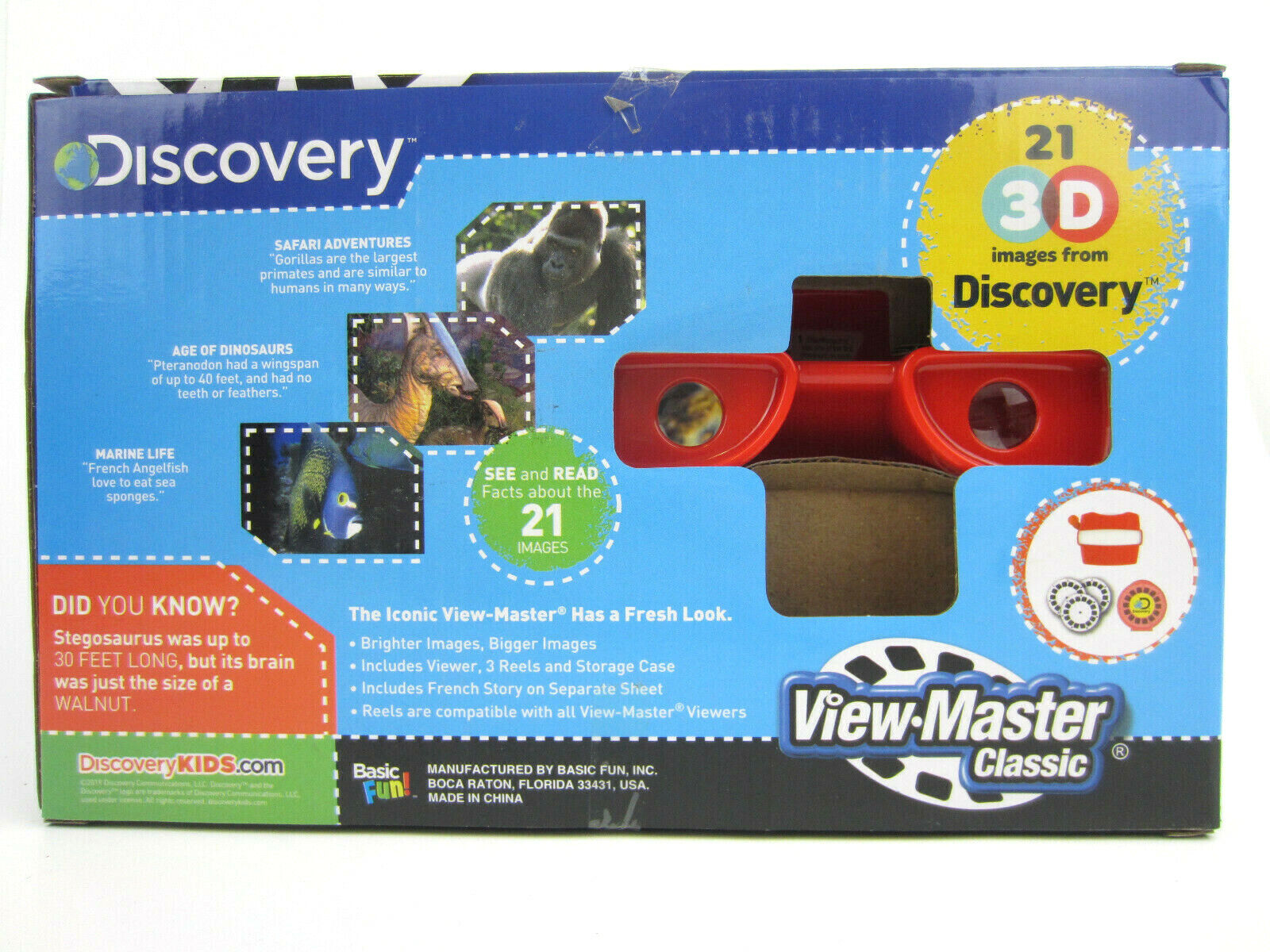 3D VIEW-MASTER DISCOVERY KIDS Dinosaurs Marine Animals Viewmaster Viewer Box Set view-master 02036 - фотография #2