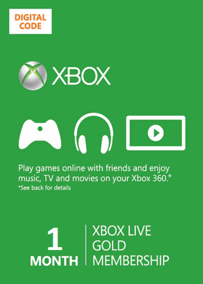 1 month Xbox One 360 Live Gold Membership Digital Codes Fast Email Delivery Без бренда