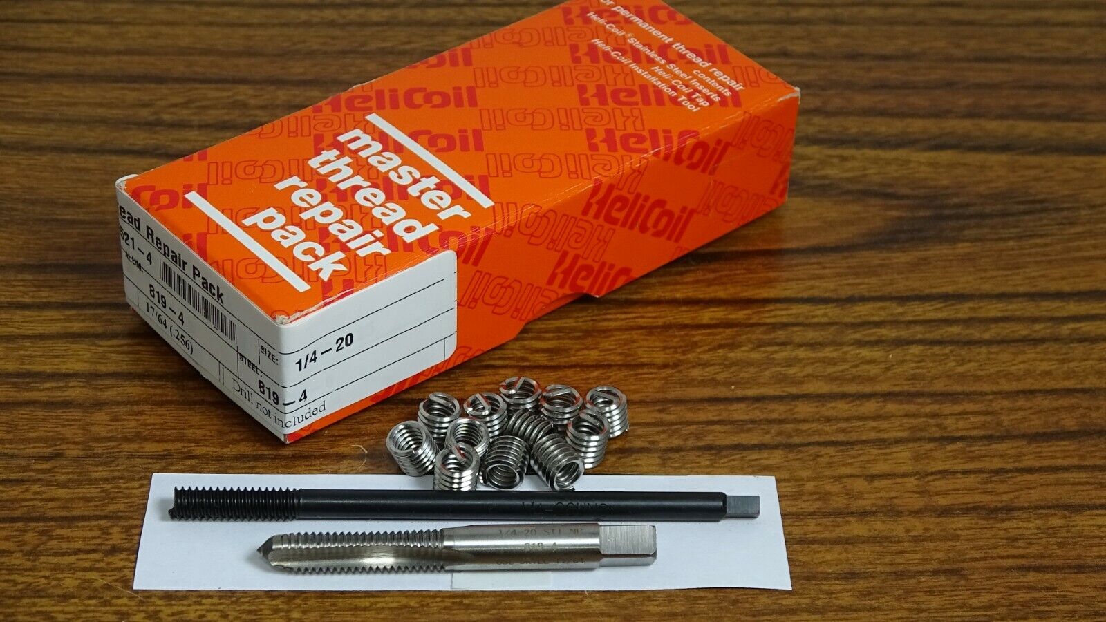  Thread Repair Kit  1/4X20  With 12 Stainless Steel  Inserts  5521-4 Heli-Coil 5521-4