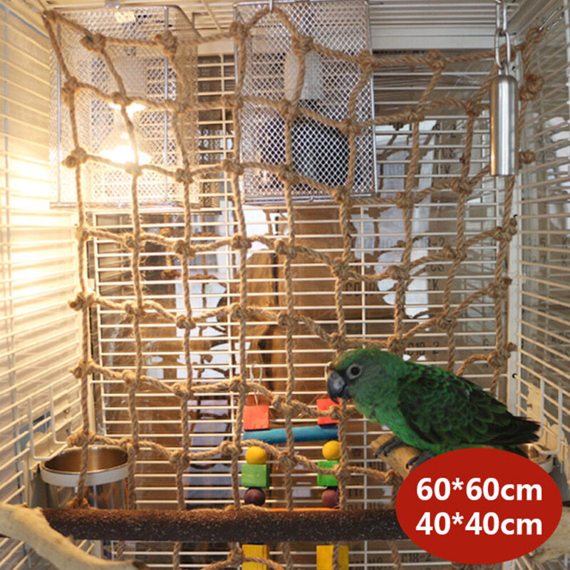 Pet Parrot Perch Bird Climbing Net Jungle Fever Swing Rope Animals Ladder Toys Unbranded Does Not Apply