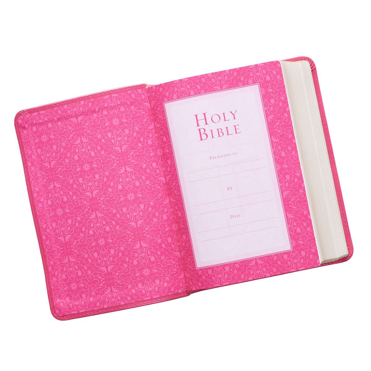 KJV Holy Bible King James Version Pink Large Print Small Size Compact Edition  Без бренда - фотография #2
