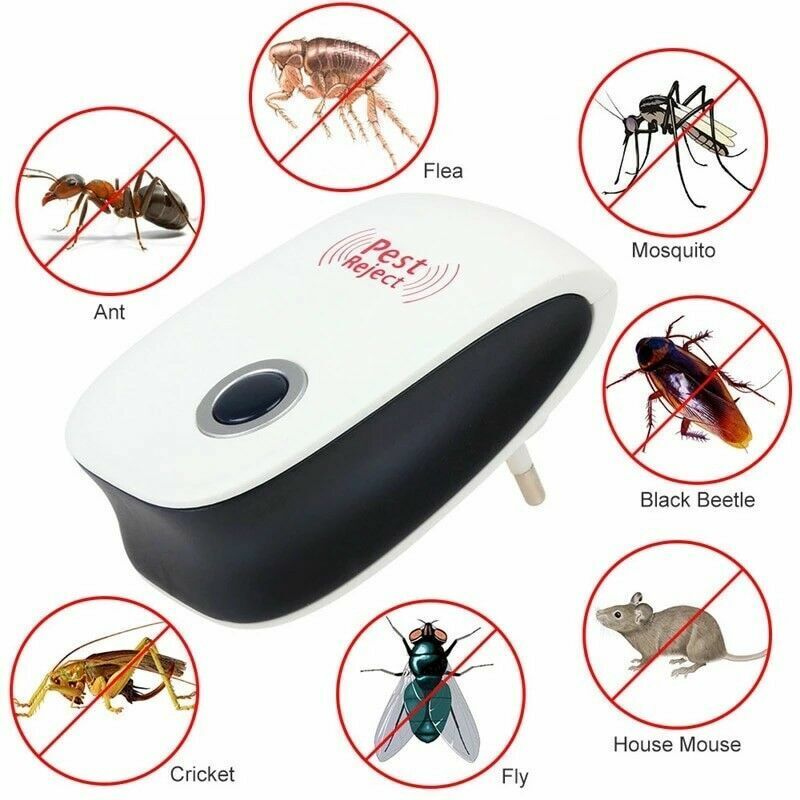 Pest Reject Pro Ultrasonic Repeller Home Bed Bug Mites Spider Defender Roaches Unbranded Does Not Apply - фотография #4