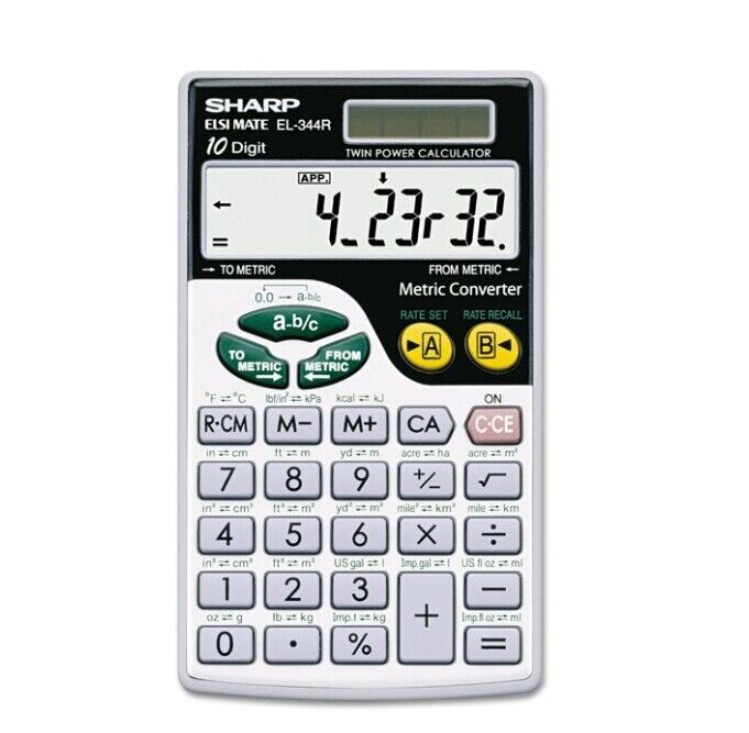 Metric Conversion Wallet Calculator, 10-digit Lcd Unbranded Does not apply
