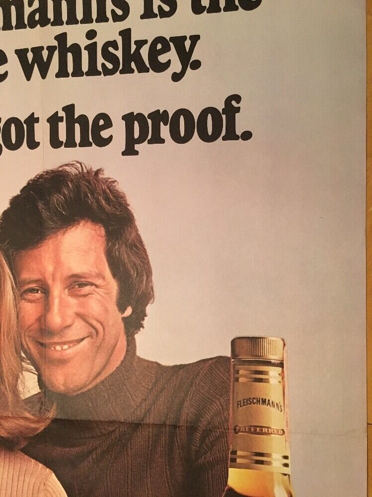 Fleischmann's Vintage Poster Advertisement Whiskey Liquor Pin-up 1975 Original Без бренда - фотография #7