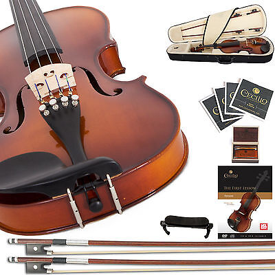 Cecilio Ebony Fitted Violin 4/4 3/4 1/2 1/4 1/8 CVN-300 +Tuner+Book/Online Video Cecilio ___CVN-300+92D+FB1