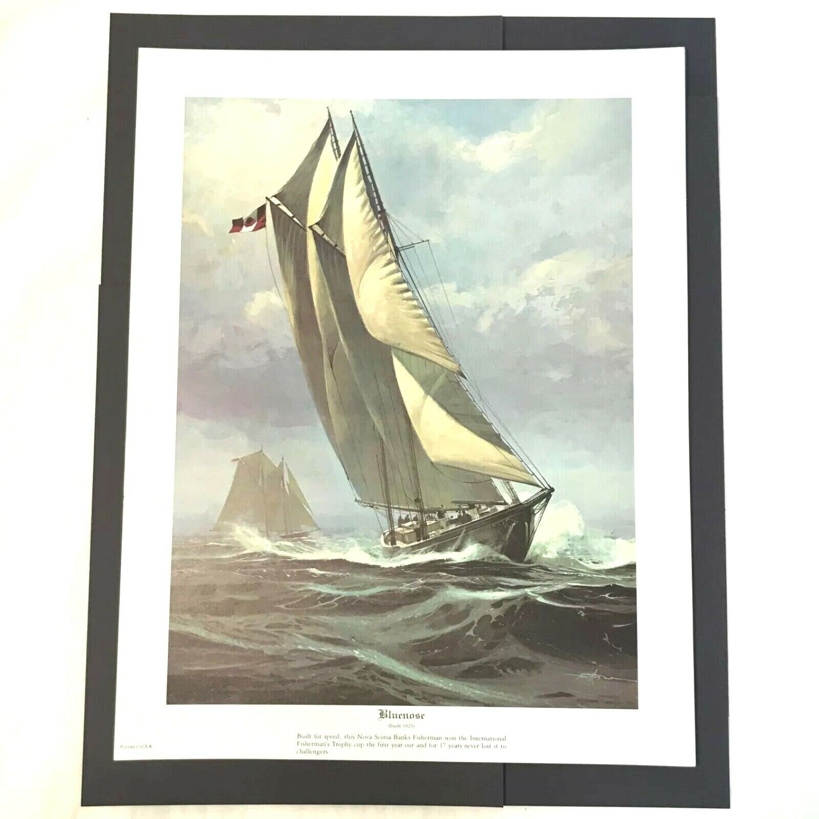 New Thomas Hoyne Nautical Prints Set 3 Sailing Ship Art Sea Boat Navy War  Litho Без бренда - фотография #10