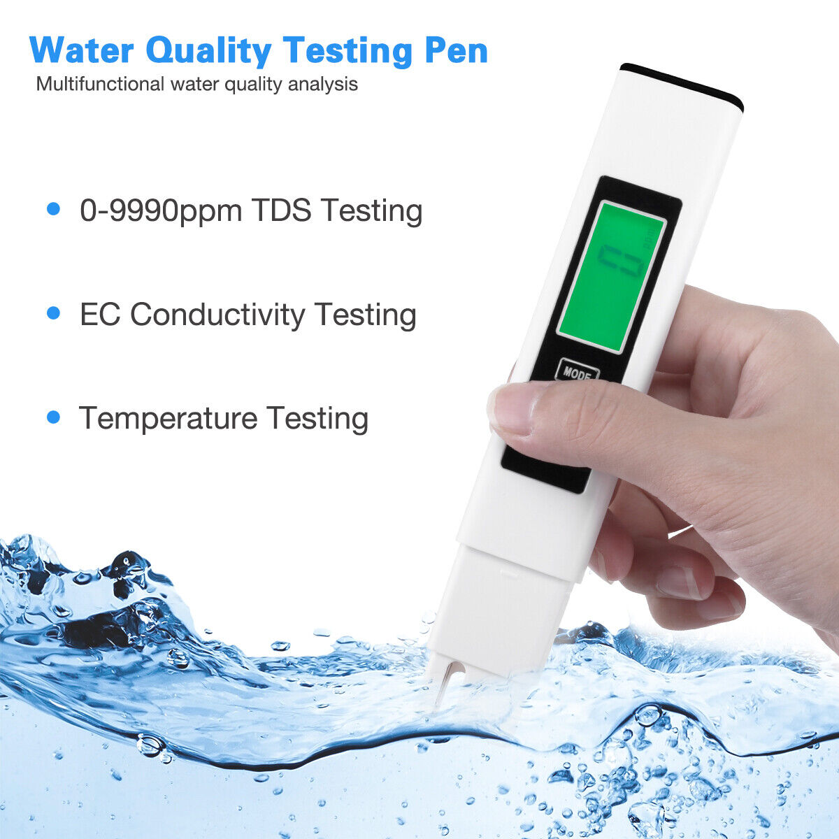 4in1 TDS PPM Meter Digital Tester Home Drinking Water Quality Purity Test Tester Unbranded Does not apply - фотография #2