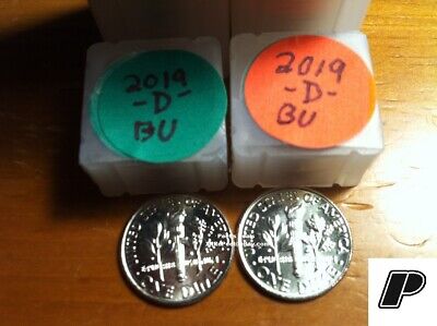 (2 Coins) 2019 P&D Roosevelt Dimes 10 Cents from BU Rolls - Mr_Peet Без бренда