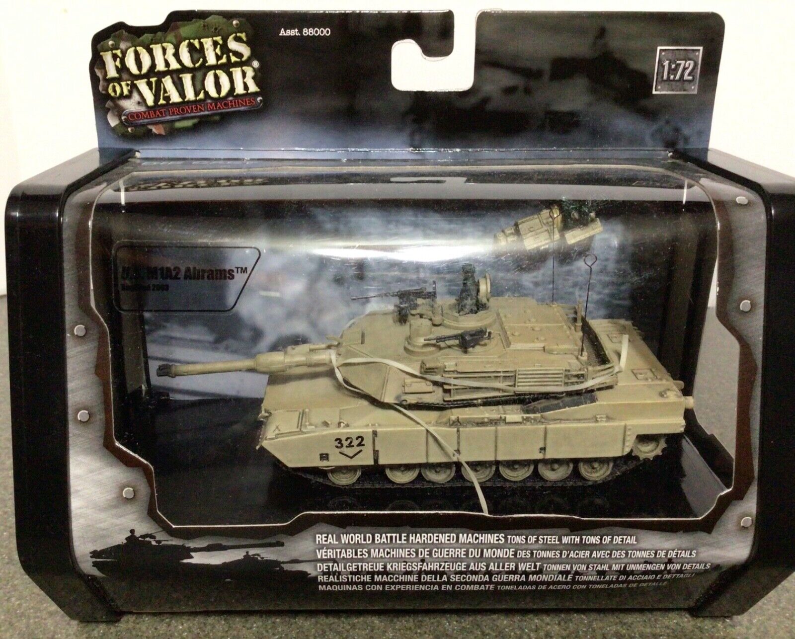 Forces of Valor US M1A2 Abrams Tank - NEW - 1:72, Baghdad 2003, diecast Forces of Valor 85005