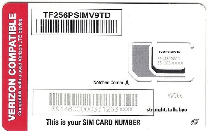 Straight Talk SIM Card  AT&T, Verizon, T-Mobile  Activation 4G LTE SIM Card kit Straight Talk - фотография #5