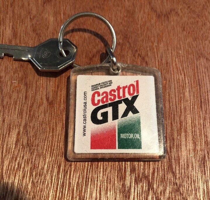 Vintage Castrol Motor Oil Key Chain 1990s Без бренда - фотография #2
