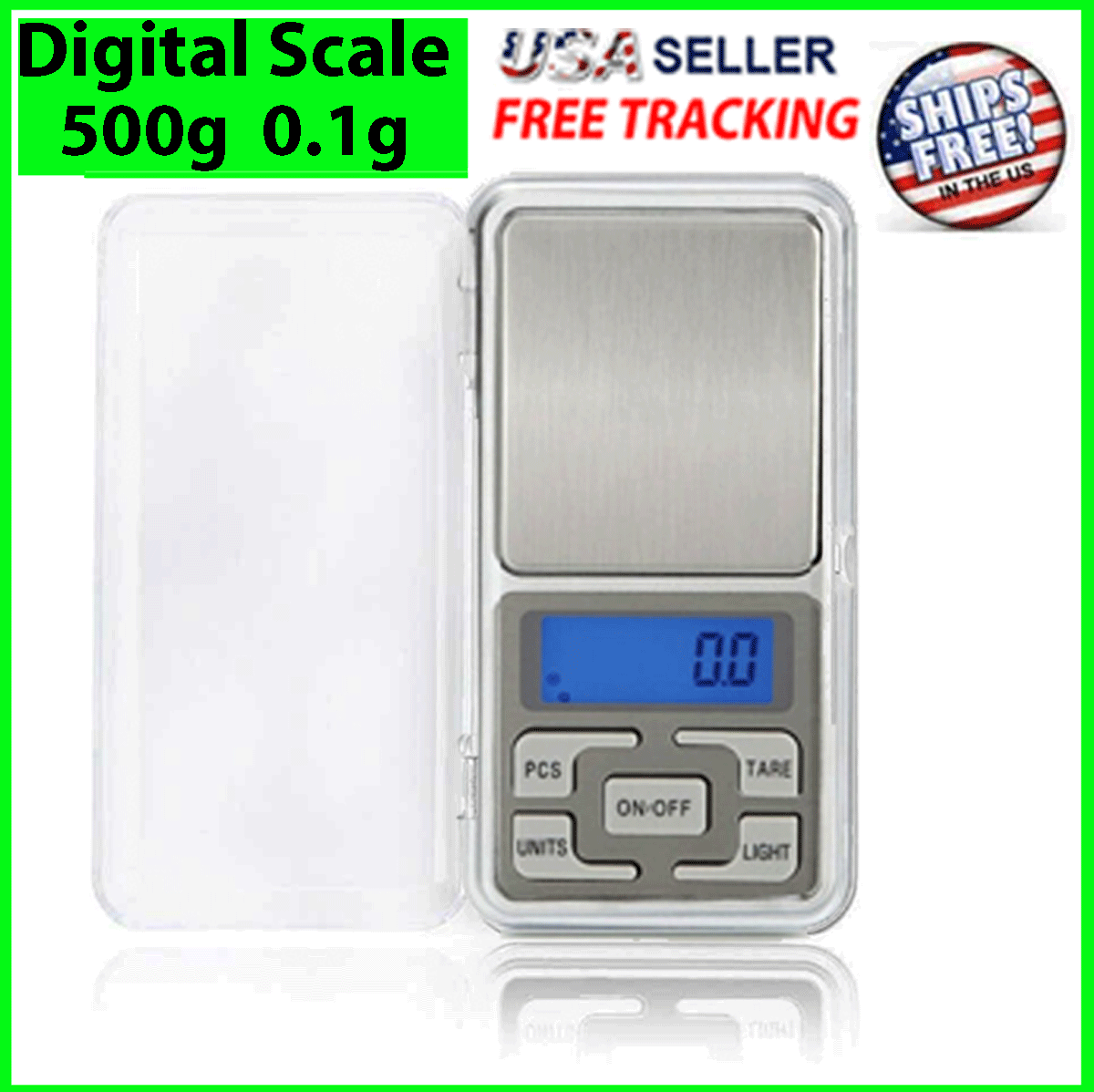 Digital 500g x 0.1g Scale Jewelry Portable Pocket Balance Gram OZ. LCD Herb Gold Unbranded - фотография #12