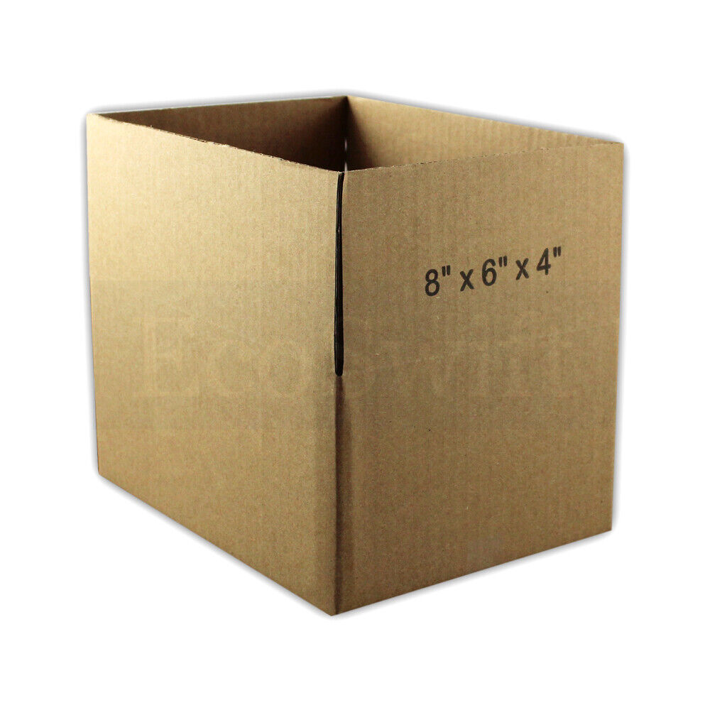 100 8x6x4 EcoSwift Cardboard Packing Moving Shipping Boxes Corrugated Box Carton Sparco SPR70000 - фотография #5