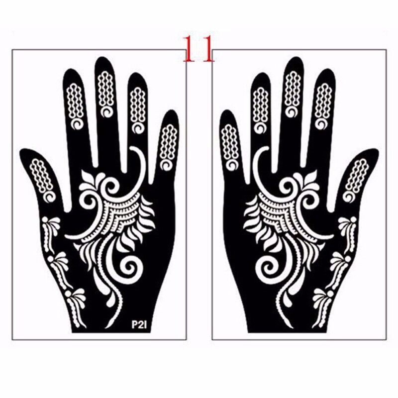 India Henna Cones Temporary Tattoo Stencils Kit for Hand Arm Body Art Decal Unbranded/Generic Does not apply - фотография #8