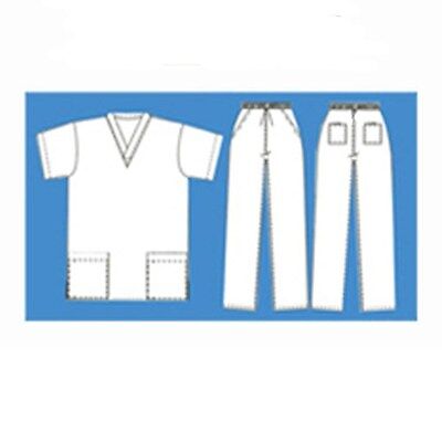Medical Nursing Scrub Set NATURAL UNIFORMS Men Women Unisex Top Pants Hospital Natural Uniforms - фотография #3