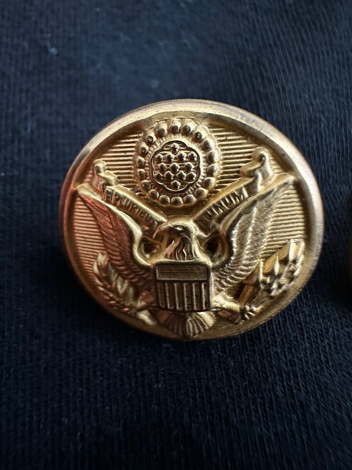 Vintage Military Brass US Navy Waterbury Button Company Uniform Buttons (2) Без бренда - фотография #7