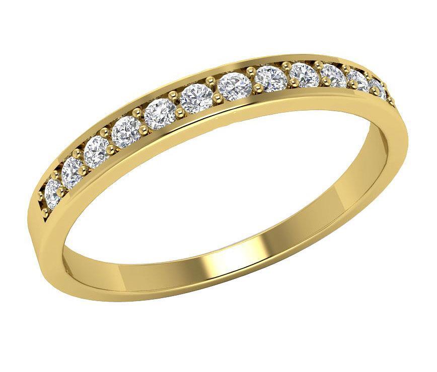 Natural Diamond Wedding Anniversary Ring I1 G 0.25 Ct Prong Set 14K Yellow Gold Diamond For Good Does not apply