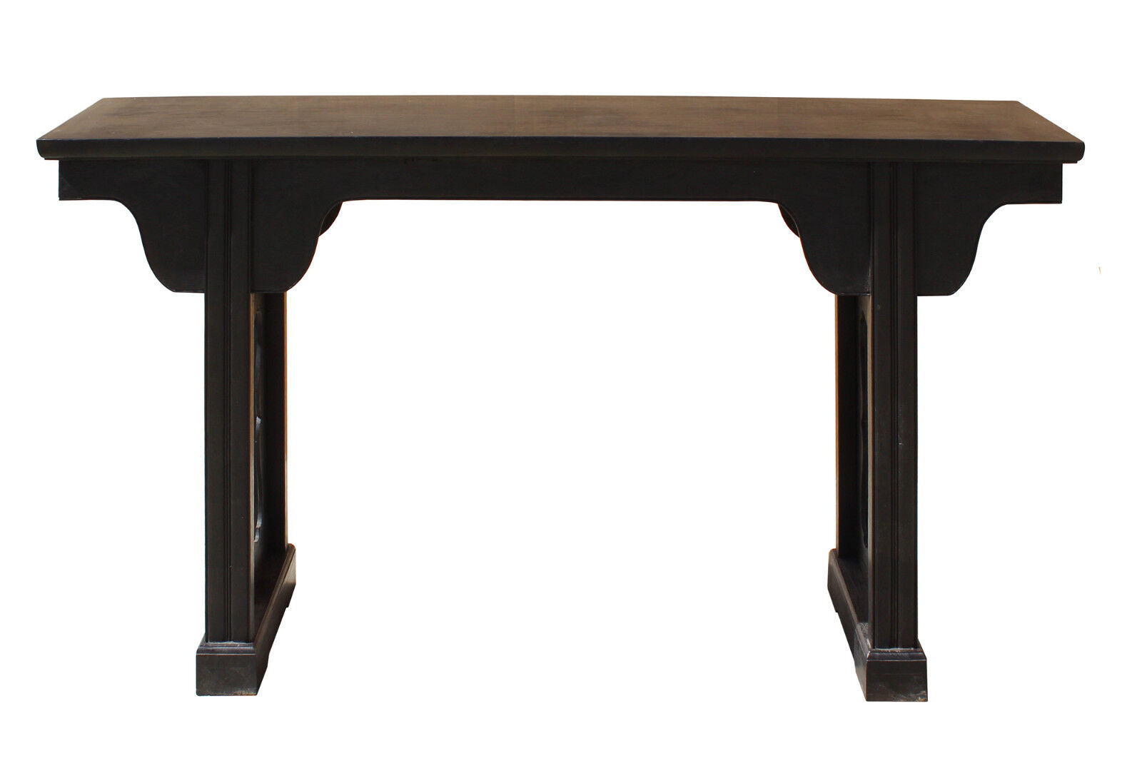 Chinese Dark Brown Black Huali Rosewood Plain Ming Style Altar Table cs3167 Handmade Does Not Apply - фотография #2