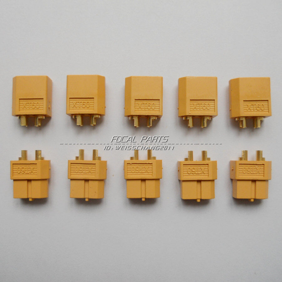 5 Pairs XT60 Male & Female Bullet Connectors Plugs For RC  Lipo Battery M412 Unbranded Does Not Apply