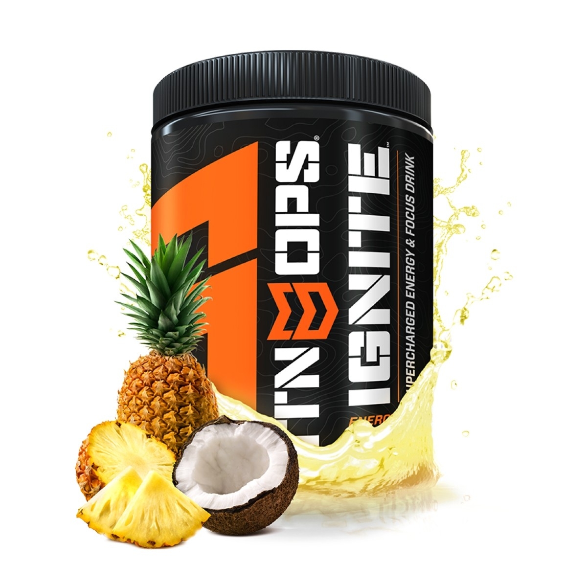 MTN OPS Ignite Supercharged Energy and Focus Drink-Piña Colada-45 Servings MTN OPS