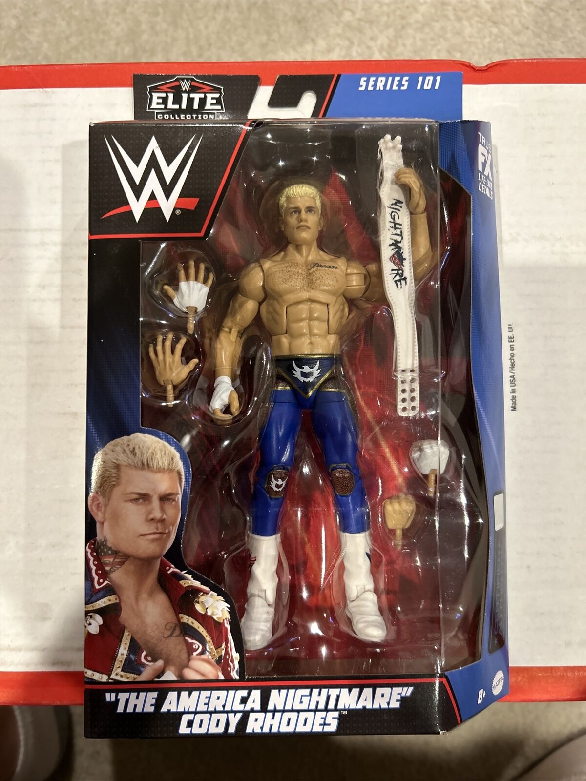 WWE Elite Cody Rhodes Series 101 6” Wrestling Action Figure 2023 New Mattel Mattel HKN85