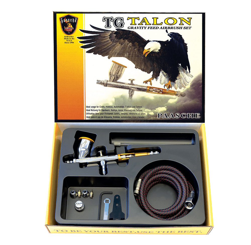 Paasche Talon Airbrush Set TG-3AS (Double Action Internal Mix Gravity Feed) Paasche TG3F