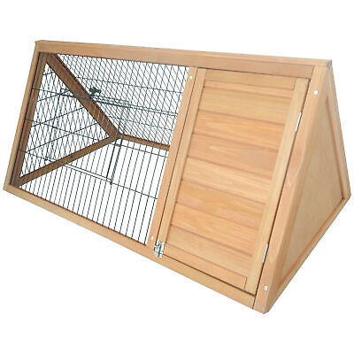 Outside Triangle Shaped Wooden Protective Pet House w/ Ventilating Wire, Yellow PawHut USD3-00160141 - фотография #4