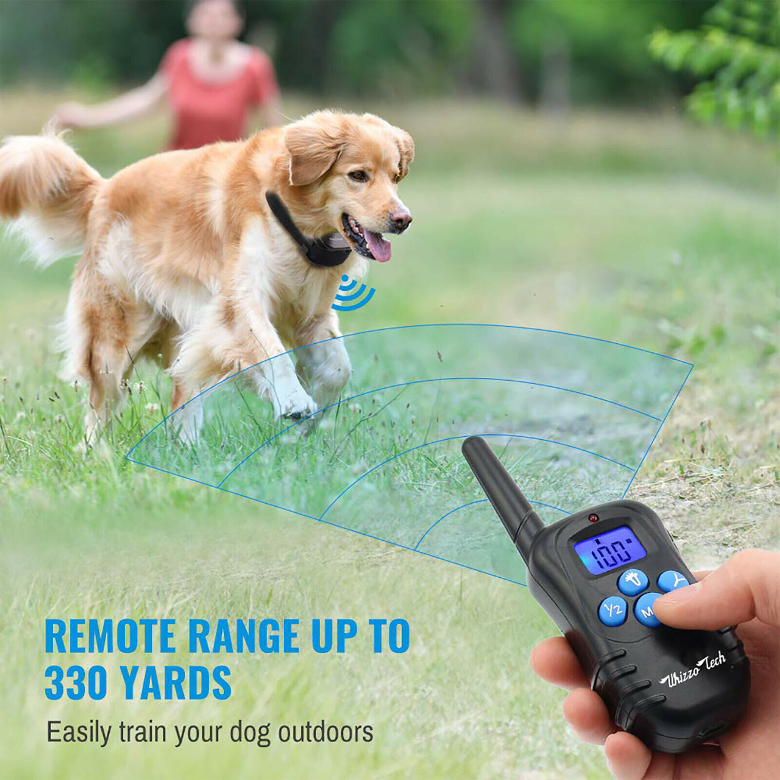 Dog Shock Training Collar Rechargeable LCD Remote Control 330 Yards WhizzoTech - фотография #8