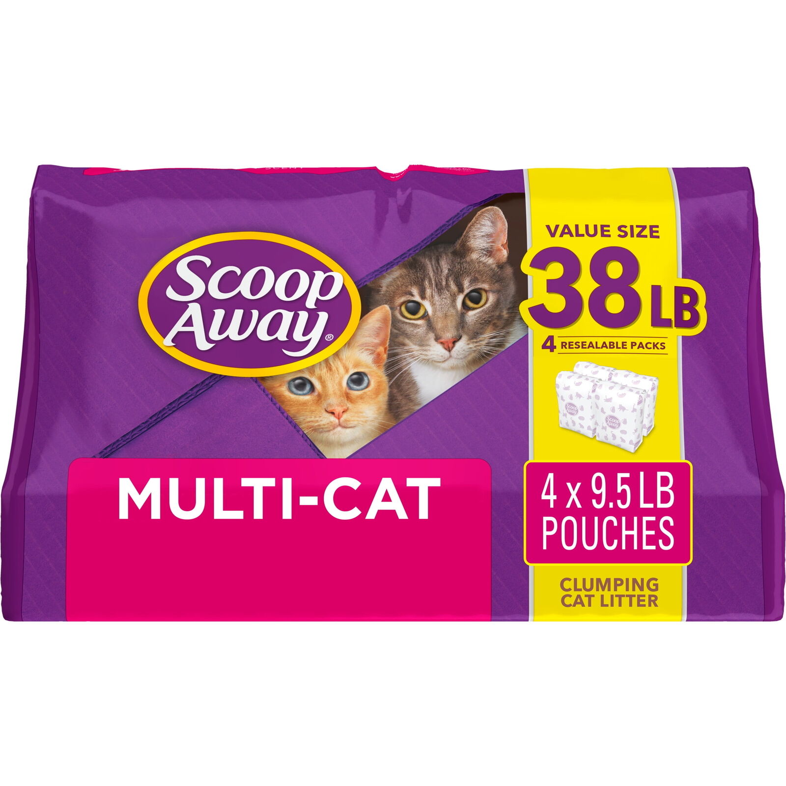 Scoop Away Multi-Cat, Scented Cat Litter, 38 lbs Scoop Away 02058