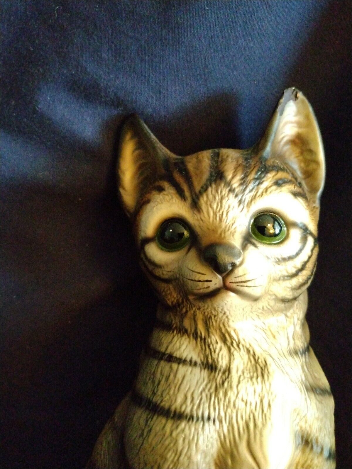 Vintage Tabby Cat Figurine Harvey Knox Kingdom Hand Painted Japan Без бренда - фотография #6