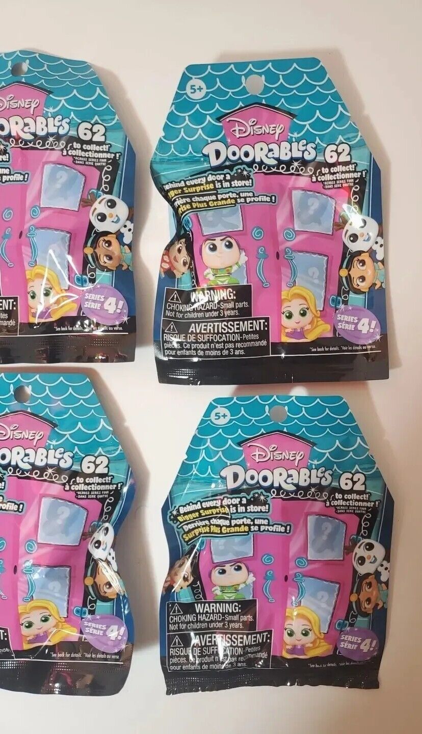Lot of 4 Disney Doorables Blind Bags Series 4  Fast-Shipping  Just Play Doorables - фотография #3