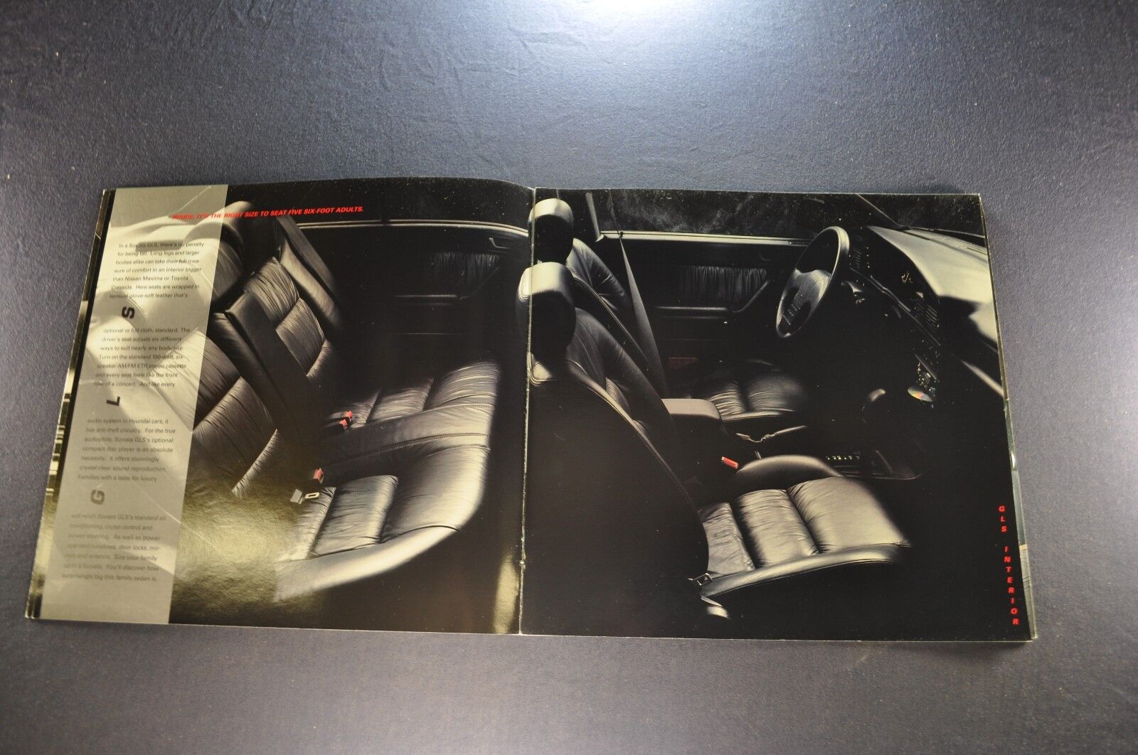 1992 Hyundai Sonata Catalog Sales Brochure GLS Excellent Original 92 Без бренда Sonata - фотография #3
