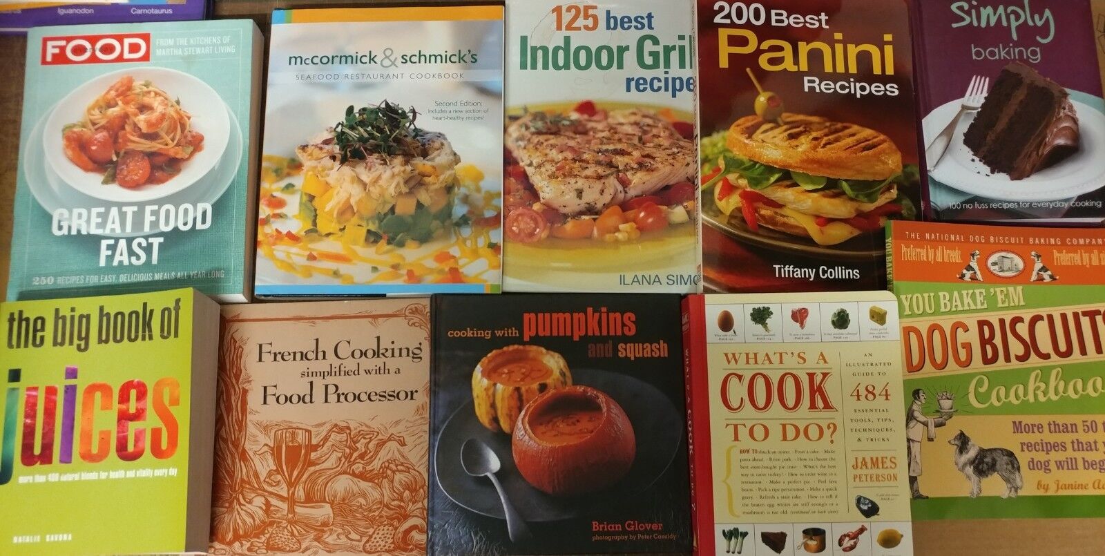 Lot of 20 Cooking Baking Recipe Grilling Low-Fat Ingredient Books MIX-UNSORTED Без бренда - фотография #11