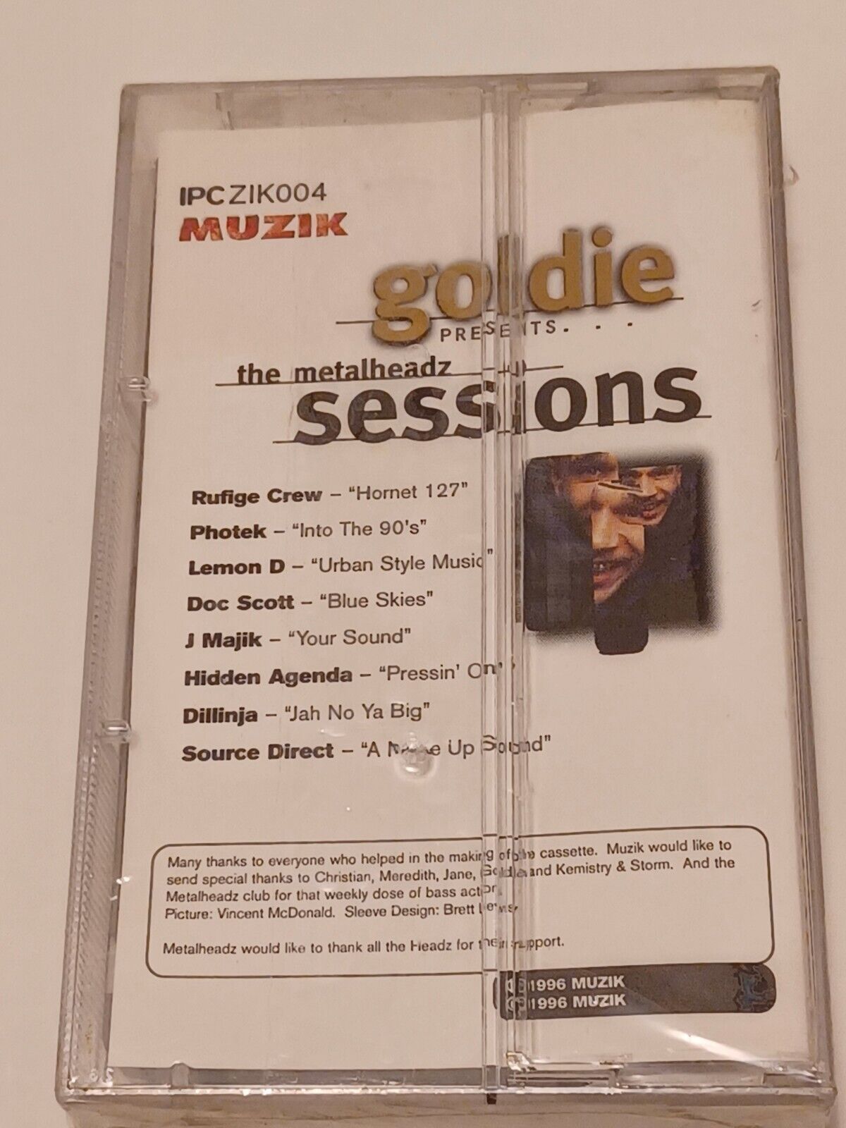 Goldie : The Metalheadz Sessions - 1996 Muzik Magazine Tape -NEW- SEALED - RARE Без бренда - фотография #2
