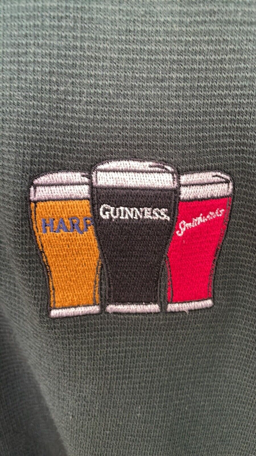 Irish Beer Green Polo Shirt Men's XL St Patrick’s Day ANTIGUA - фотография #6