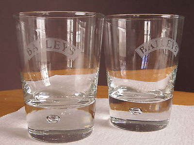 BAILEYS On the Rocks Glasses (set of 2) Barware Advertising Collectible Baileys - фотография #3