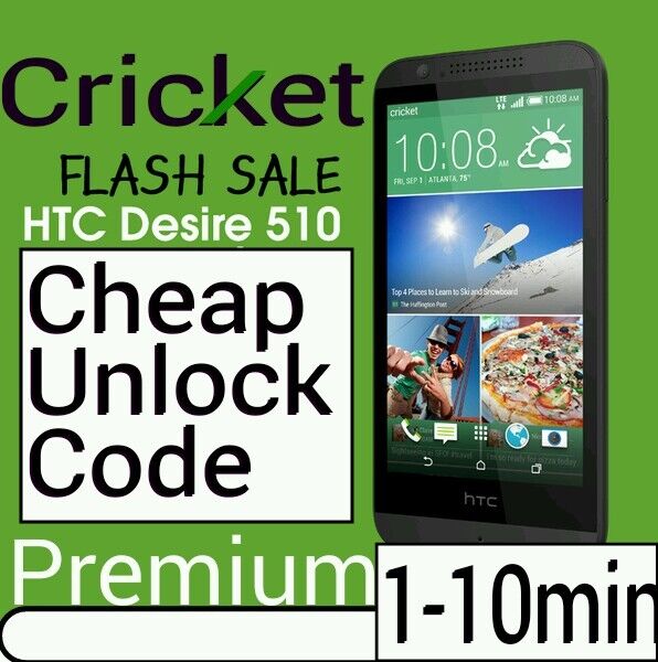 Unlock Code CRICKET HTC Desire 626 625 555 550 Desire 510 520 512 PREMIUM Без бренда