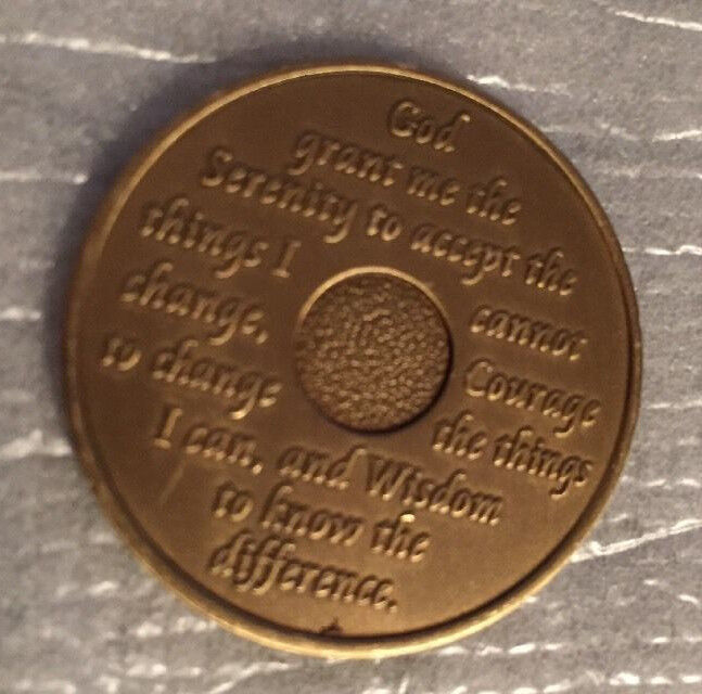 Alcoholics Anonymous 30 Day Recovery Coin Chip Medallion Medal Token AA Days Без бренда - фотография #3