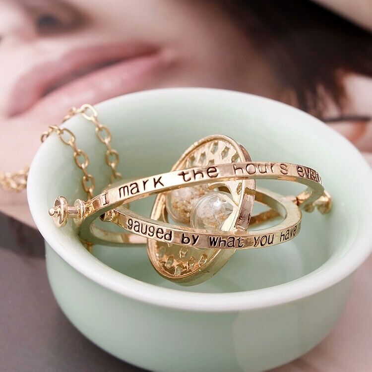 US Seller - NEW Harry Potter Time Turner Hermione Granger Rotating Necklace F/S Без бренда