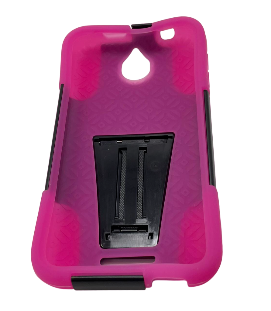 Hybrid Protective Case with Stand for HTC Desire 510 - Hot Pink/Black Unbranded D510-ABKPK - фотография #10